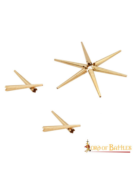 Set of 10 bright brass aiglets or...