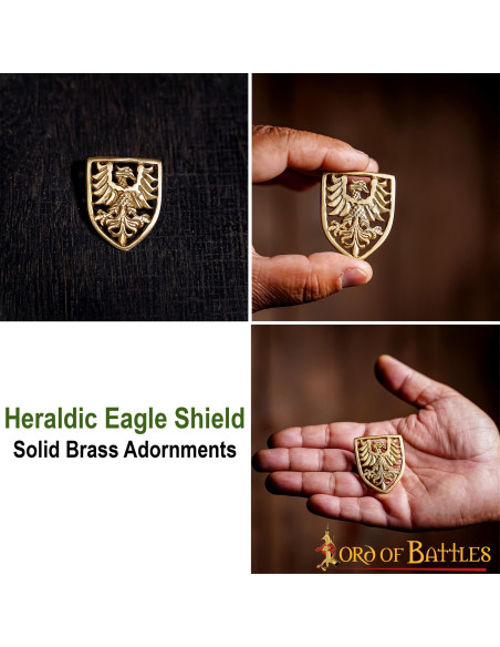 Set of 5 heraldic eagle shields for...