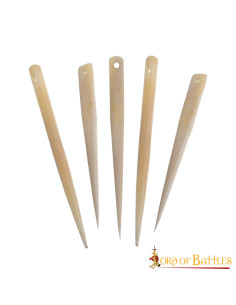 Set of 5 Viking bone needles (7 cm.)