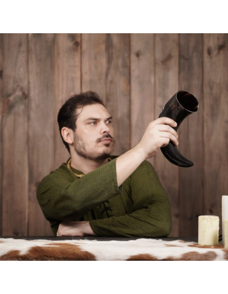 Viking drinking horn design Horse...