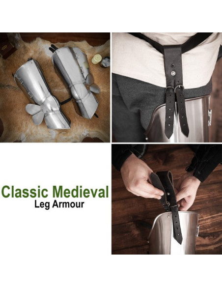 Classic medieval armor for legs