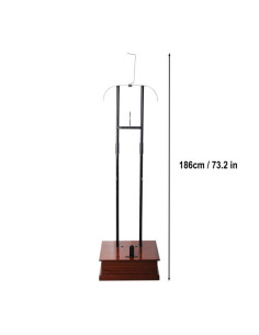 Metal support with wooden base for complete armor 2