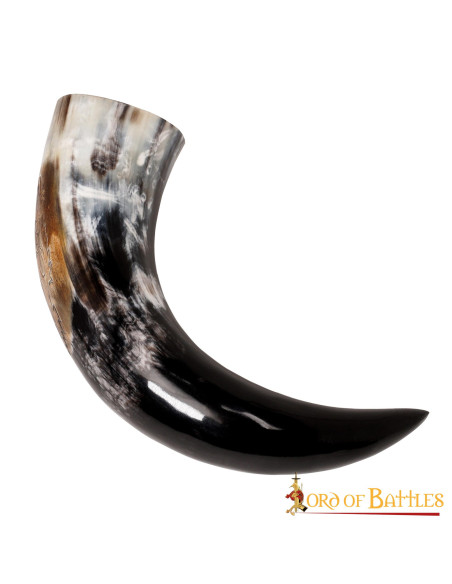 Viking drinking horn with Rampant...