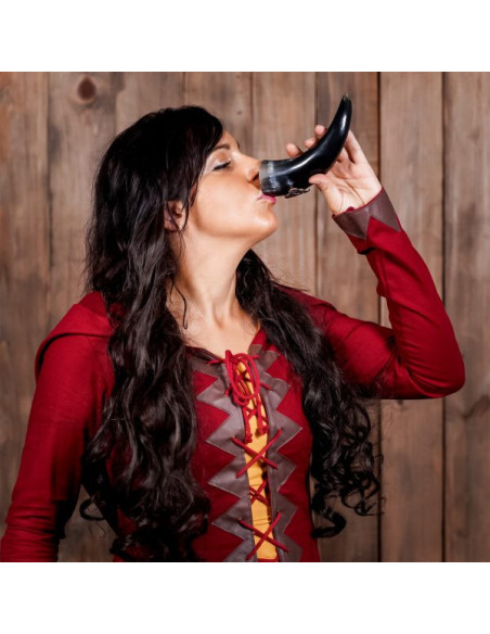 Set of 3 Viking drinking horns Fleur...