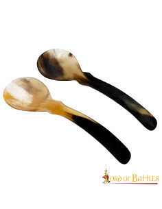 Set of 2 Viking Style Genuine Horn Spoons