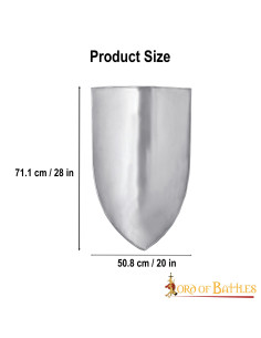 Medieval shield to customize 70 x 50 cm. 2