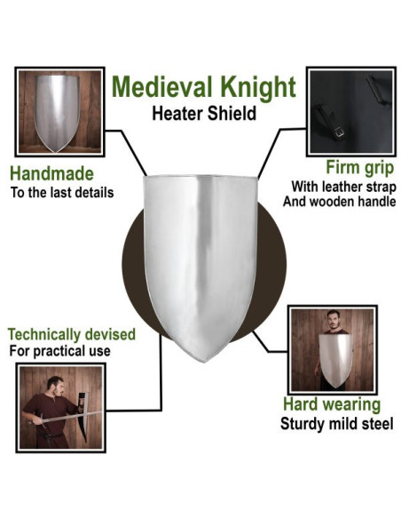 Medieval shield to customize 70 x 50 cm.