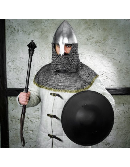 Round functional medieval shield for...