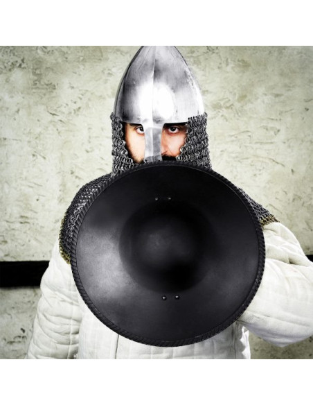 Round functional medieval shield for...