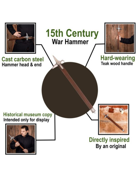 Historical war hammer from the 15th...