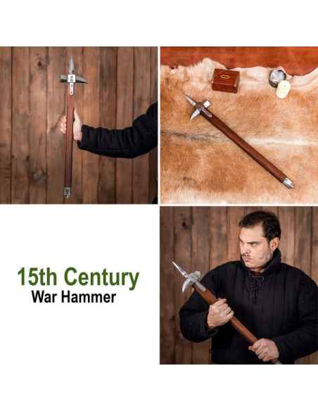 Historical war hammer from the 15th...