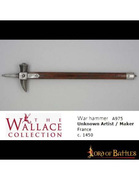 Historical war hammer from the 15th...