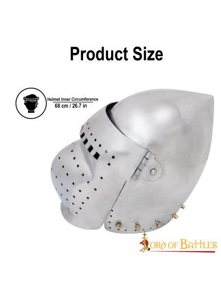 Bacinete helmet with full visor from... Bacinete helmet with full visor from...