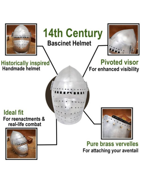 Bacinete helmet with full visor from... Bacinete helmet with full visor from...