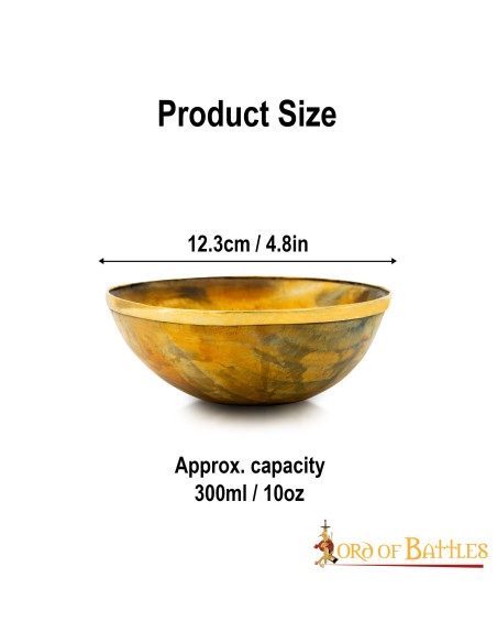 Viking banquet horn bowl