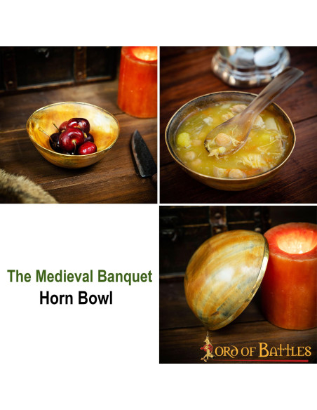 Viking banquet horn bowl