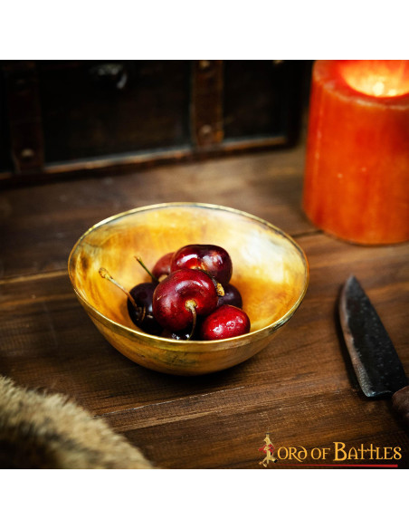 Viking banquet horn bowl