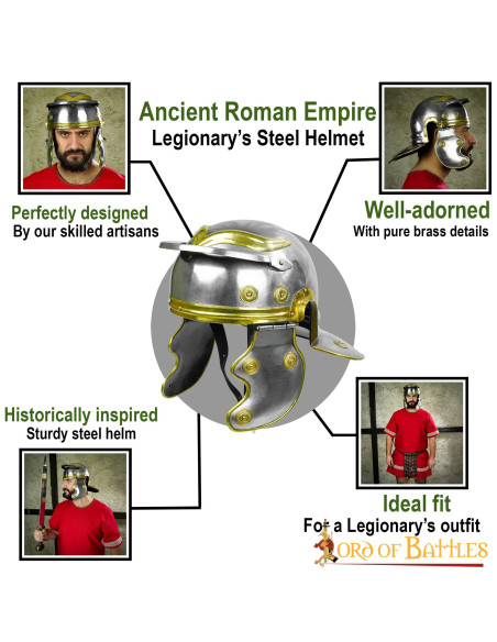 Ancient Roman Empire Legionnaire Helmet