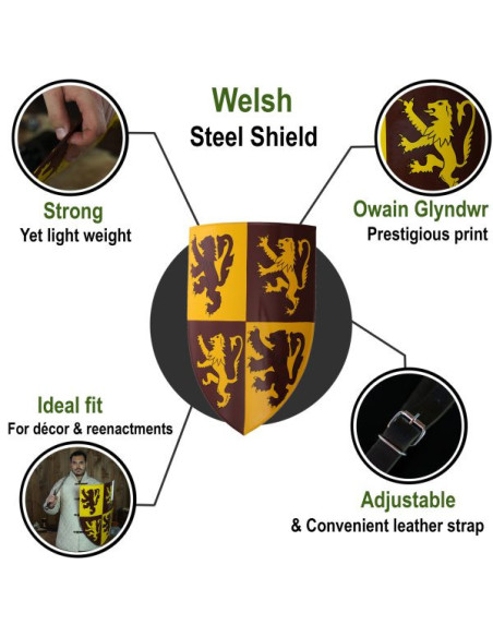 Owain Glyndwr Welsh crest with...