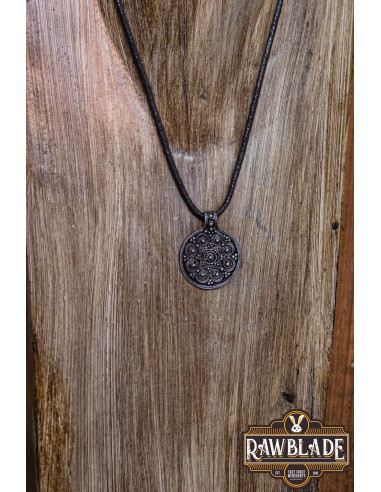 Large round medieval pendant Silver Medieval Shop
