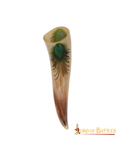 Drinking Horn with Ornate Designs