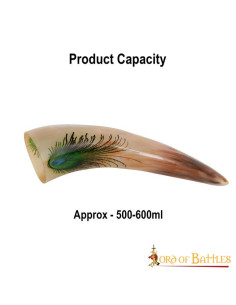 Drinking Horn with Ornate Designs 2