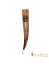 Celtic knot drinking horn