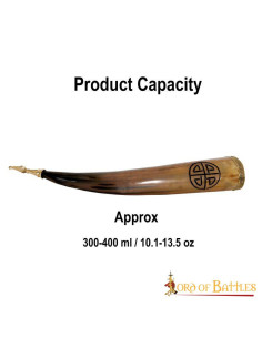 Celtic knot drinking horn 2