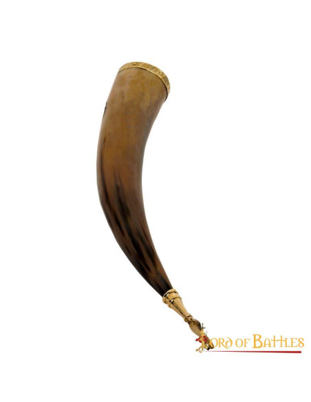 Celtic knot drinking horn