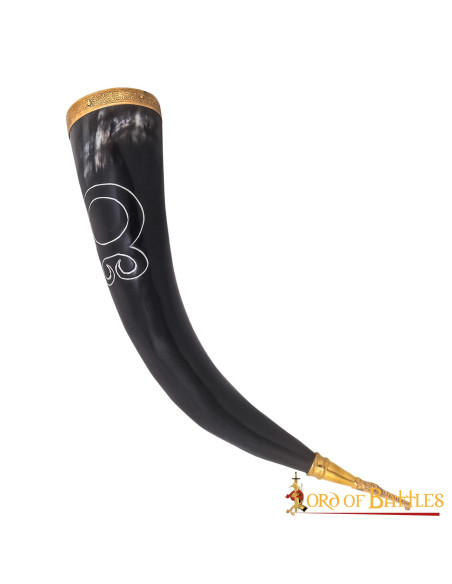 Viking drinking horn Cross Troll model