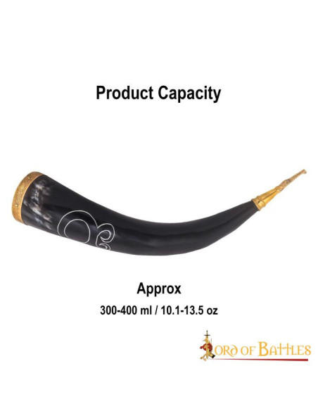 Viking drinking horn Cross Troll model