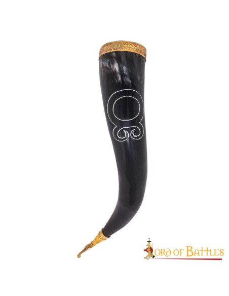 Viking drinking horn Cross Troll model
