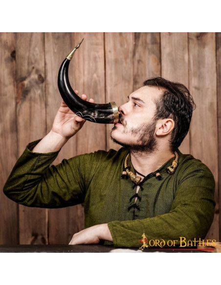 Viking drinking horn Cross Troll model