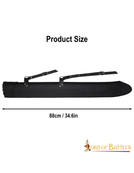 Handmade leather scabbard for LARP...