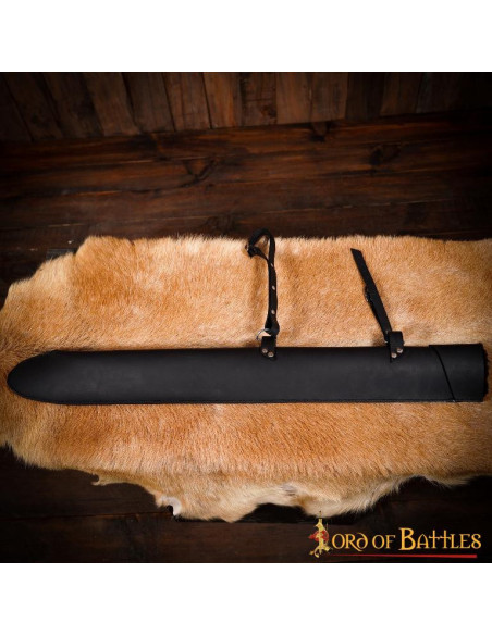 Handmade leather scabbard for LARP...