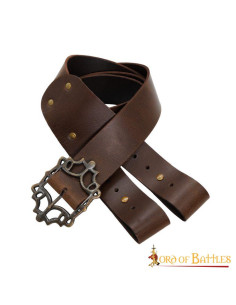 Brown pirate belt with baldric for LARP and Cosplay 2
