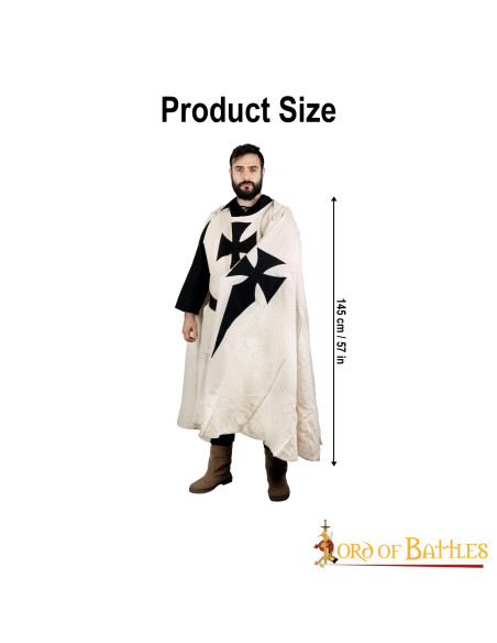 Teutonic Knights Hooded Cotton Cloak