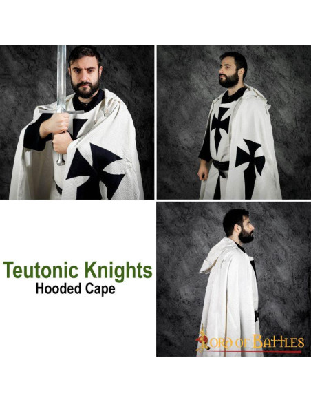 Teutonic Knights Hooded Cotton Cloak