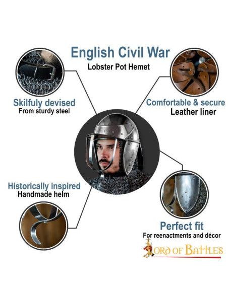 English Civil War Helmet S. XVII English Civil War Helmet S. XVII