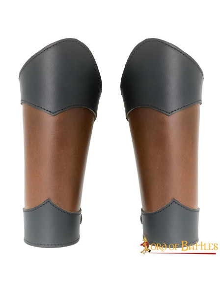 Medieval bracelets of genuine leather...