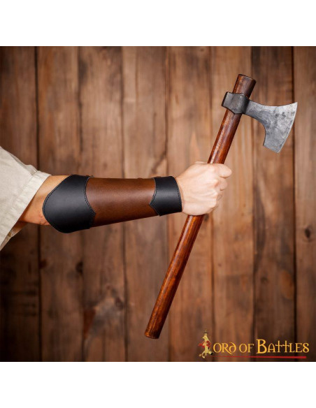 Medieval bracelets of genuine leather...