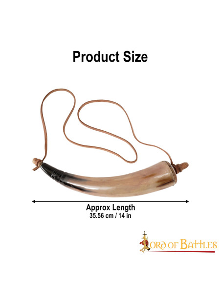 Gunpowder in genuine horn with...