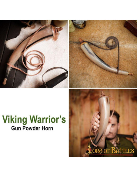 Gunpowder in genuine horn with...