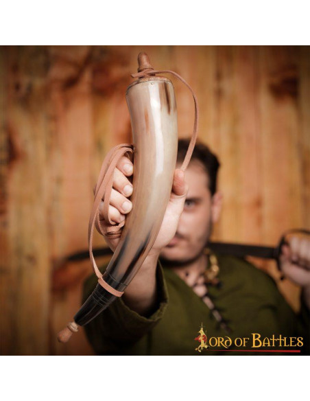 Gunpowder in genuine horn with...