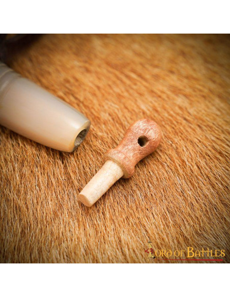 Gunpowder in genuine horn with...