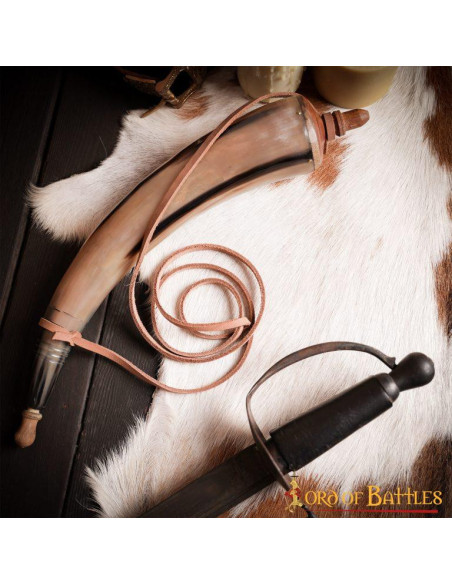 Gunpowder in genuine horn with...