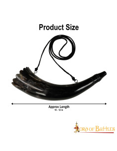 Viking horn with strap model Gjallarhorn 2