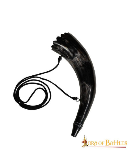 Viking horn with strap model Gjallarhorn