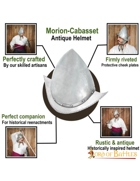 Spanish Morion helmet model Cabasset...