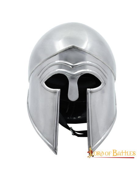 Corinthian Greek helmet with leather... Corinthian Greek helmet with leather...